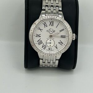 Gv2 Gevril Astor Stainless Steel & Diamond Bracelet Watch Running #04